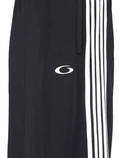 Balenciaga Maxi Logo Skirt In Black