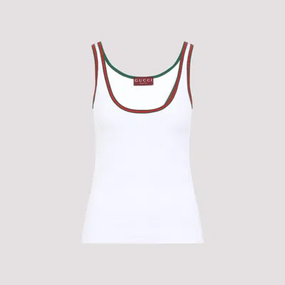 Gucci Classic Sleeveless Tank Top With Contrasting Trim
