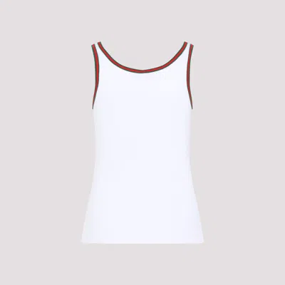 Gucci Classic Sleeveless Tank Top With Contrasting Trim