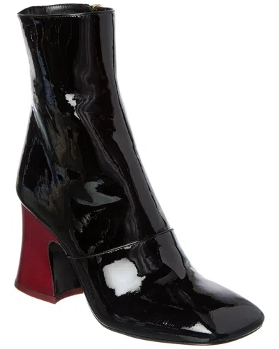 Chloé Janis Ankle Boots With Glossy Calfskin In Black