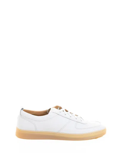 Henderson Sneaker In Leather And Contrasting Sole In White