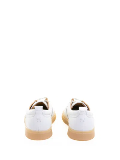 Henderson Sneaker In Leather And Contrasting Sole In White