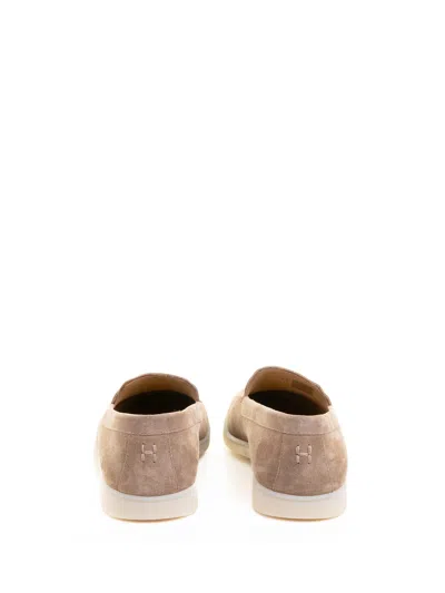 Henderson Suede Moccasin And Rubber Background In Brown