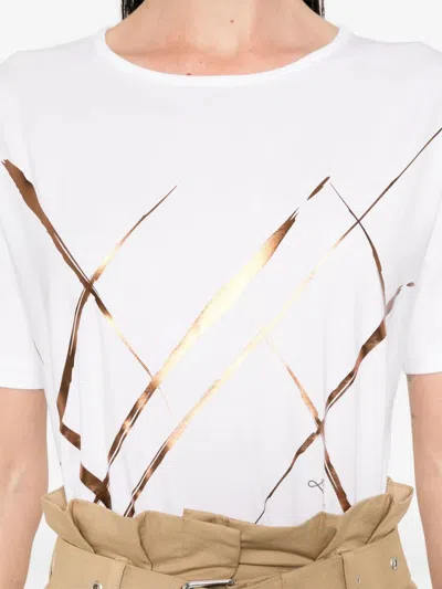 Herno White Cotton Blend T-shirts And Polos In Neutral