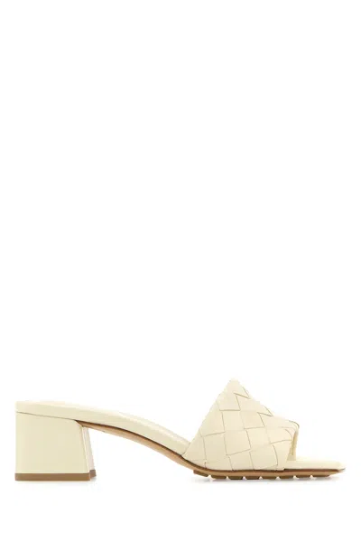 Bottega Veneta Sabot Parco In Pelle Avorio  Donna In Neutral