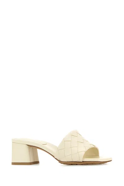 Bottega Veneta Sabot Parco In Pelle Avorio  Donna In Neutral