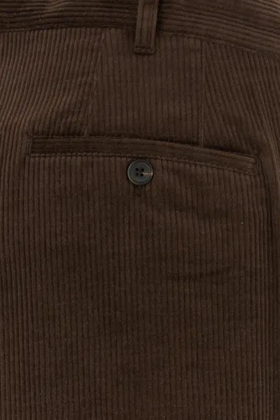 Prada Brown Corduroy Chino Pant In Brown