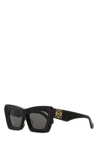 Loewe Occhiale Da Sole In Acetato Nero  Donna