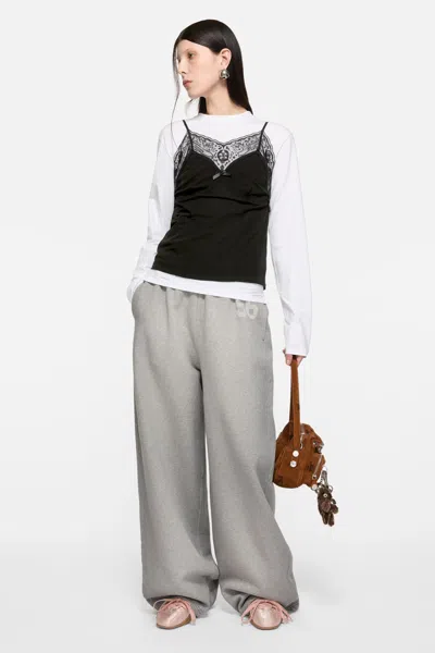 Acne Studios Lace Strap Blouse Woman Black In Black