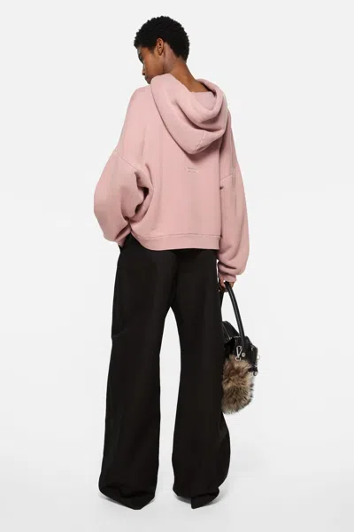 Acne Studios Hooded Sweater In Pink