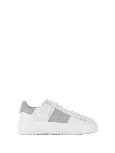 Hogan H-stripes Leather Sneakers