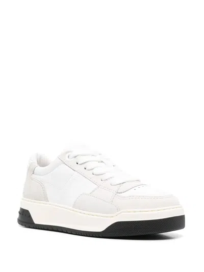 Hogan Chamallow Suede And Nappa Two-tone Sneakers