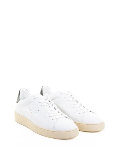 Hogan Leather Sneakers With Perforated Round Toe