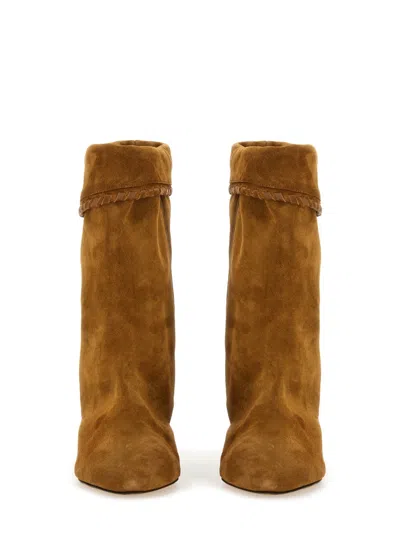 Isabel Marant Stivali Dalby In Suede In Brown