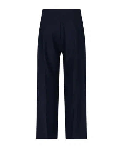 Patou High Waist Wide-leg Trousers In Blue