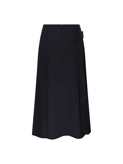 Studio Nicholson Bassi Midi Skirt In Black