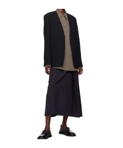 Studio Nicholson Bassi Midi Skirt In Black