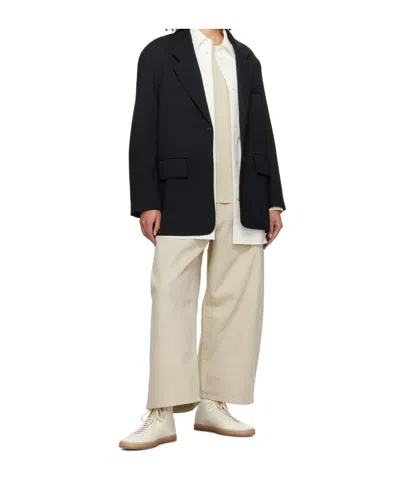 Studio Nicholson Patchwork Suit Jacket In Black