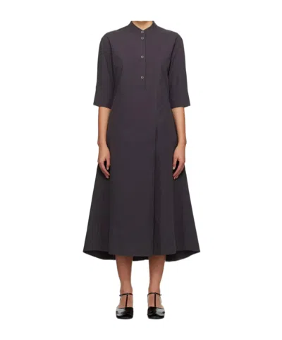 Studio Nicholson Gray Sabo Midi Dress In Purple