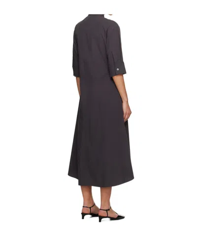 Studio Nicholson Gray Sabo Midi Dress In Purple