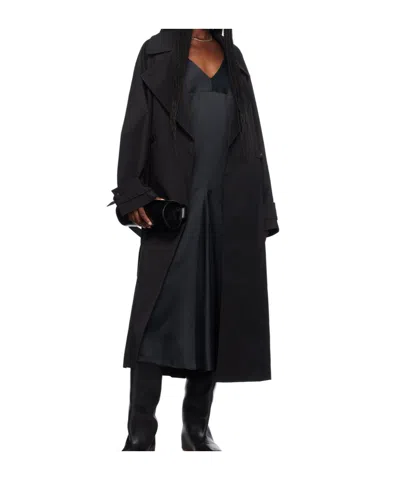 Studio Nicholson Navy Wylie Maxi Dress In Black