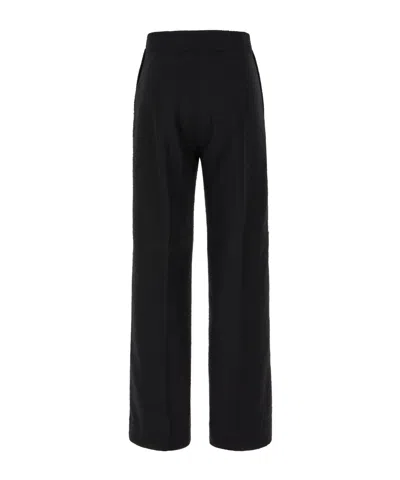 Patou Iconic Tweed Long Trousers In Black