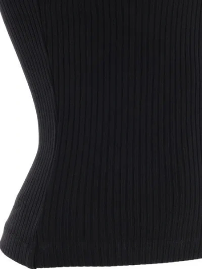 Agolde Nessa One Shoulder Top In Black