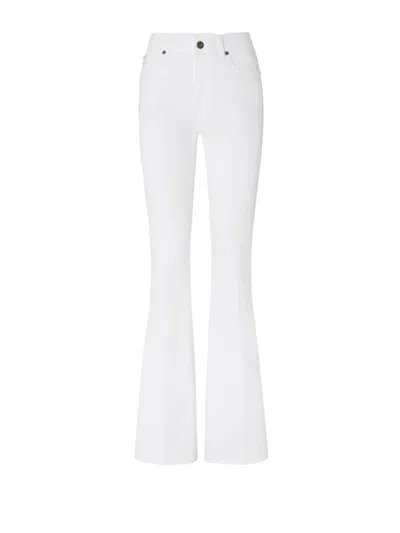Jacob Cohen Flared Jeans In White Denim