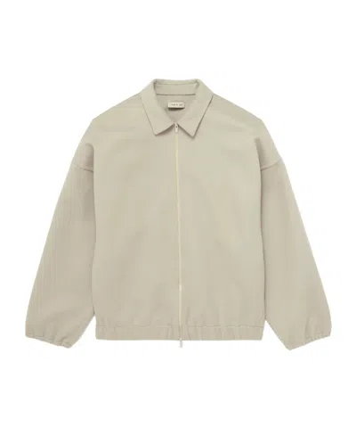Fear Of God Viscose Blend Eternal Bomber Jacket With Embossed Detail In Gray