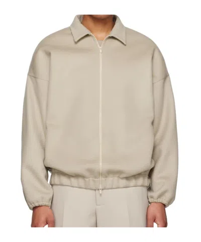 Fear Of God Viscose Blend Eternal Bomber Jacket With Embossed Detail In Gray