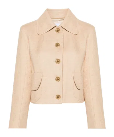 Patou Tailored Tweed Blazer With Structured Shoulders