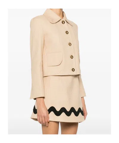 Patou Tailored Tweed Blazer With Structured Shoulders
