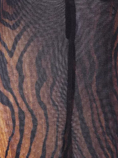 Jean Paul Gaultier Women Wood Mesh Pants In Multi