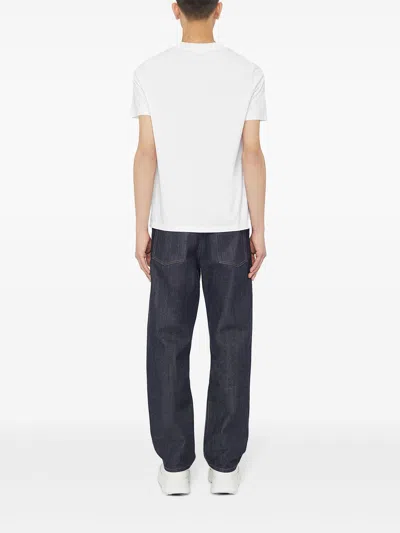 Jil Sander Logo Print T-shirt In White
