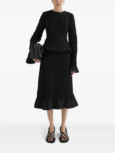 Jil Sander Strukturierte Jacke In Black