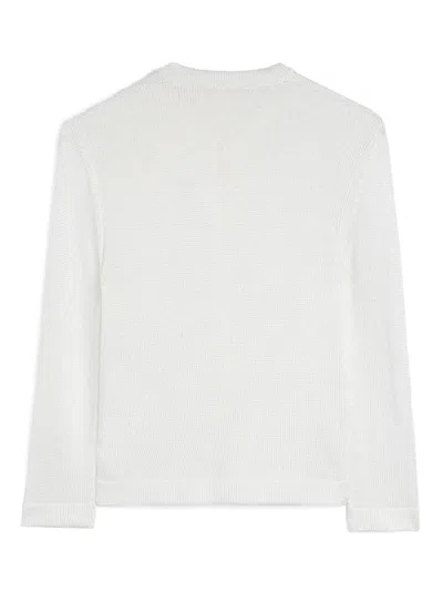 Jil Sander Women's Chaqueta Punto Flor Crudo | Size De36 | J03hp0018j18344103 In White