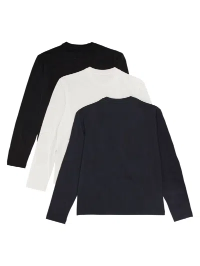 Jil Sander Pack Of Three T-shirts In Blue