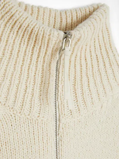 Jil Sander Men's H Cardigan Cremallera Crudo | Size De52 | J47hp0014j15442104 In Neutral
