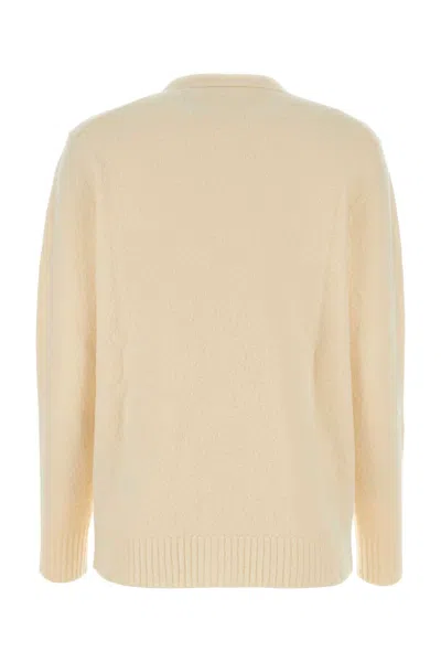 Jil Sander Ivory Wool Cardigan