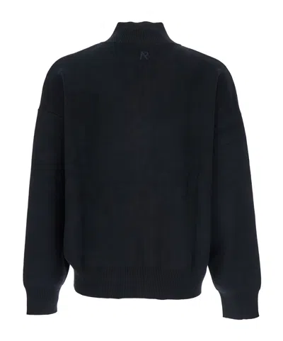 Represent Black Sweatshirt With Logo Embroidery On The Rear And Logo Patch On The Pocket
