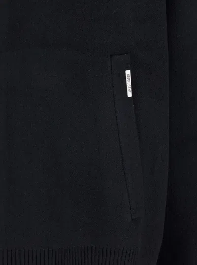 Represent Black Sweatshirt With Logo Embroidery On The Rear And Logo Patch On The Pocket