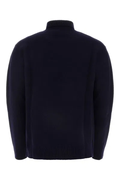 Jil Sander Midnight Blue Wool Sweater In Blue