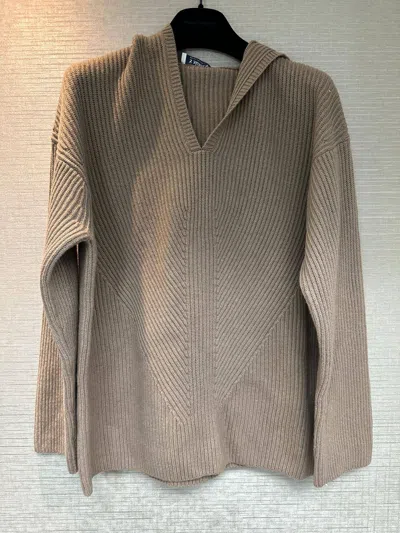 Max Mara Long-sleeved Sweater In Brown