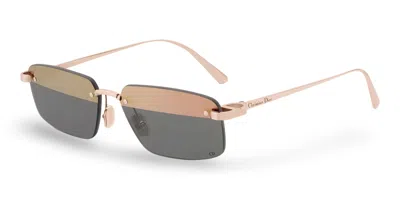 Dior Eyewear C S4u Rectangular Frame Sunglasses In Neutral