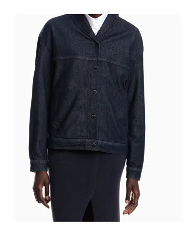 Emporio Armani Long Sleeve Denim Jacket In Blue