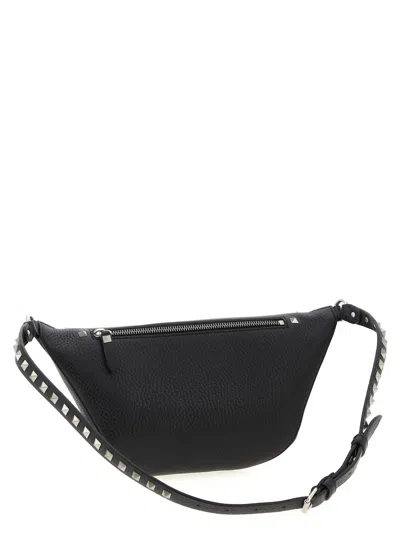 Valentino Pebbled Stud Leather Belt Bag