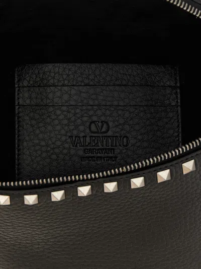 Valentino Pebbled Stud Leather Belt Bag