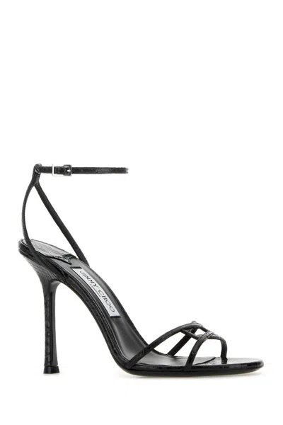 Jimmy Choo Strappy Leo 100 Stiletto Heel Sandals