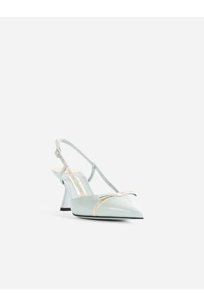 Jimmy Choo 65mm Camila Patent-leather Slingback Pumps In Green