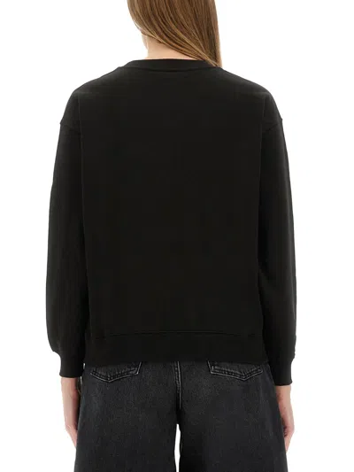 Kenzo Lightweight Tiger Sweatshirt Ribbed Cuffs In Black